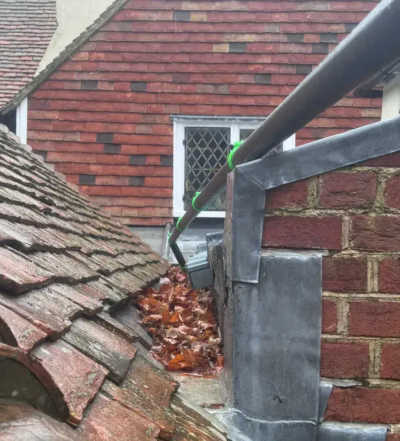 Before — render and exterior wall soft washing