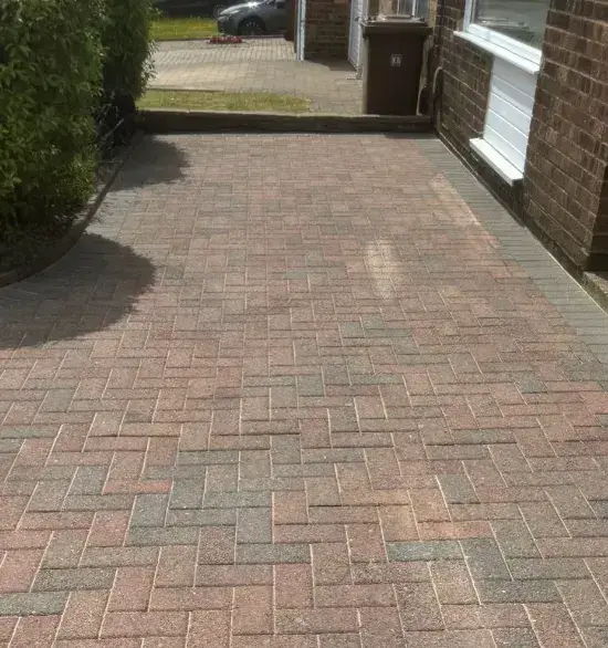After — driveway pressure washing project in Sittingbourne