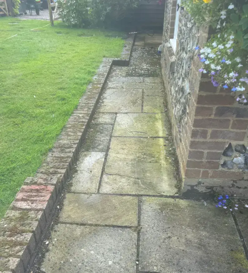 Before — patio cleaning and restoration in Maidstone