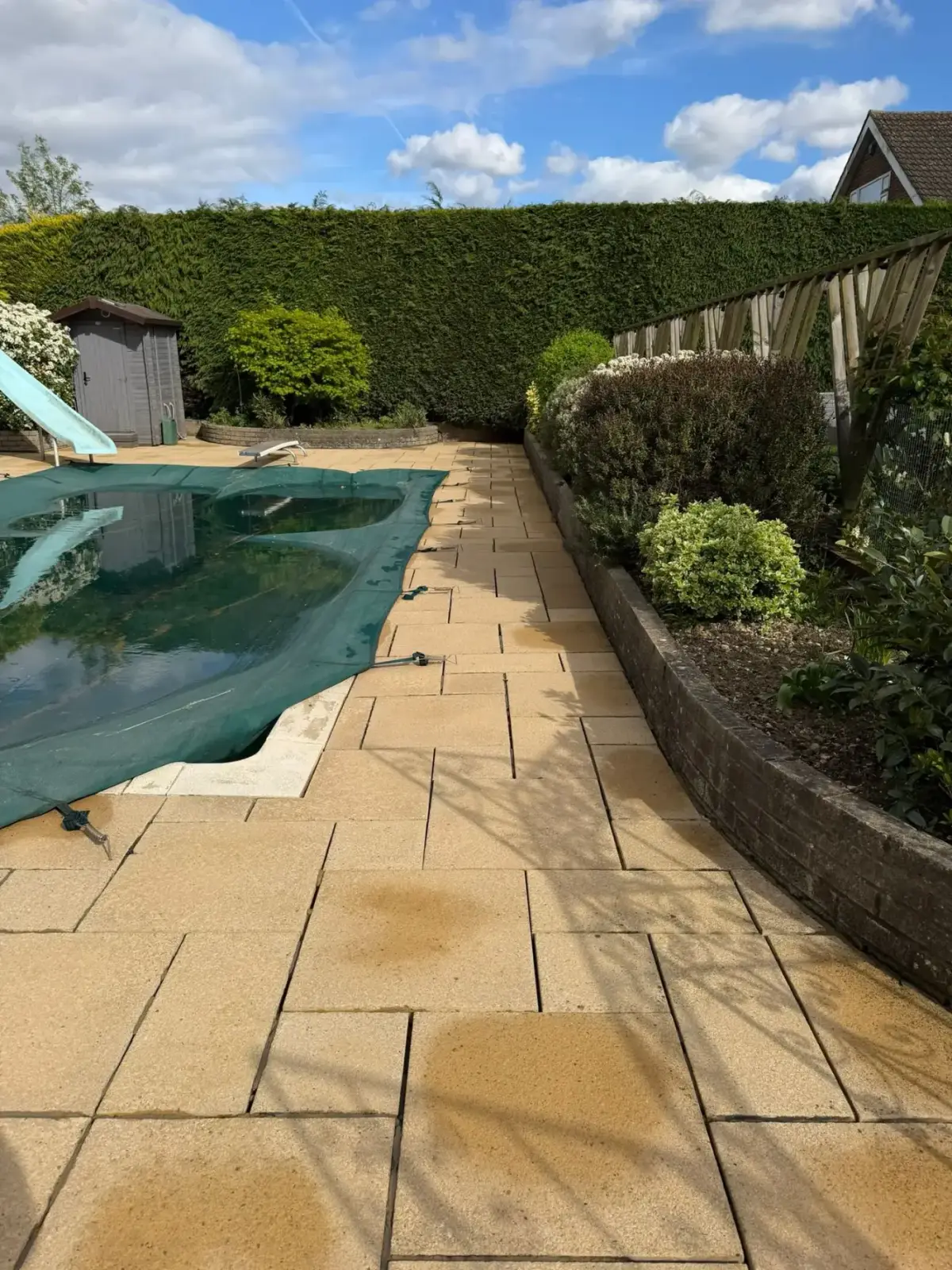 After — block paving driveway pressure wash in Sittingbourne, Kent