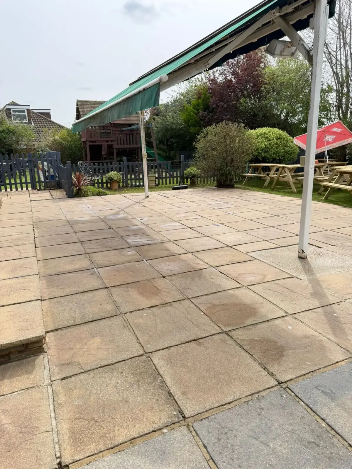 After — concrete driveway cleaning result in Maidstone
