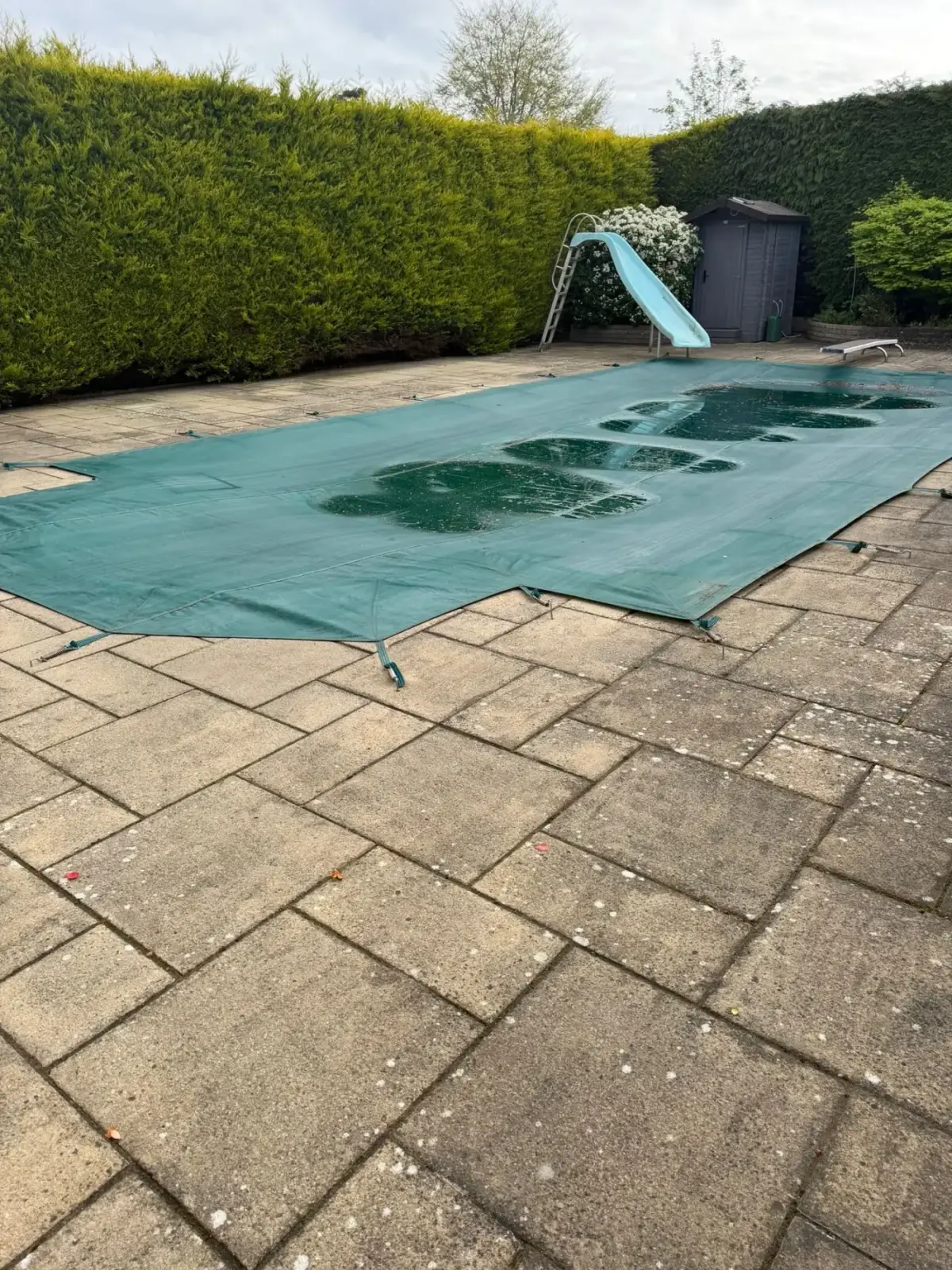 Before — roof cleaning removing moss and lichen on a Kent home